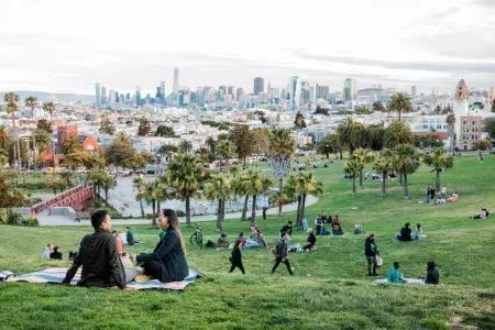 Picnic at Dolores Park in the Mission District